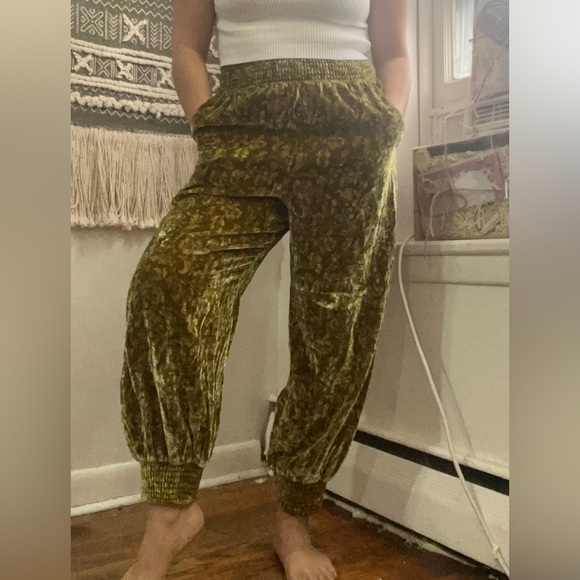 Anthropologie Gloria Velvet Joggers Size M - Picture 7 of 11